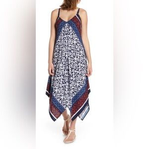 NWOT Tommy Bahama Ikat Diamonds Engineered Scarf Dress Swim Cover Up S/M